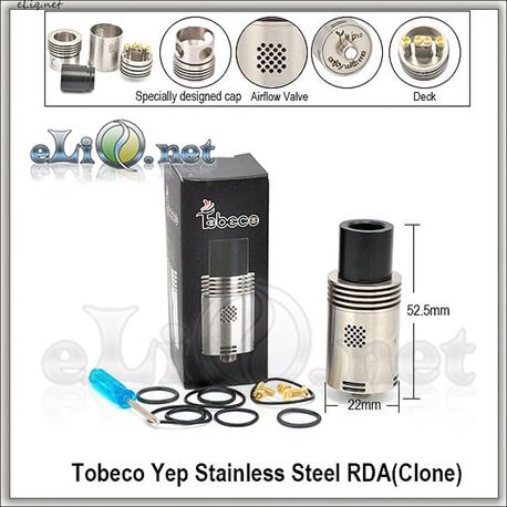 [Tobeco] YEP V1 RDA - ОА для дрипа из нержавеющей стали. Клон