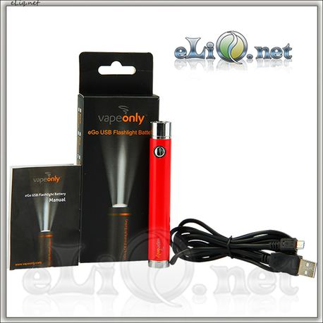 VapeOnly eGo USB Flashlight Battery - 1600mAh - аккумулятор с фонариком.