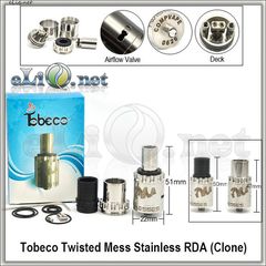 [Tobeco] Twisted Messes RDA - ОА для дрипа из нержавеющей стали. Клон