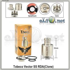 [Tobeco] Vector RDA - ОА для дрипа из нержавеющей стали. Клон