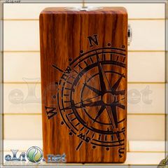Compass / USA Wood Box Mod (Clone) - деревянный механический мод под 2 аккумулятора
