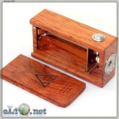 Compass / USA Wood Box Mod (Clone) - деревянный механический мод под 2 аккумулятора