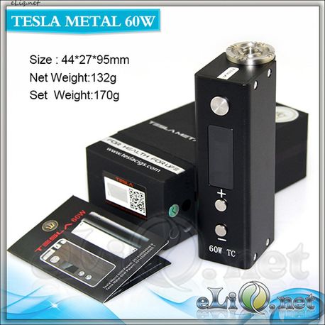 60W TC Tesla Mini Box Mod - мини-боксмод вариватт с температурным контролем.