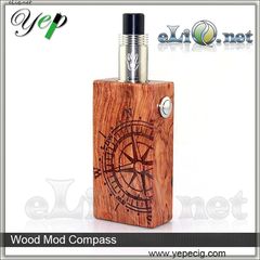 Compass / USA Wood Box Mod (Clone) - деревянный механический мод под 2 аккумулятора