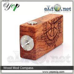 Compass / USA Wood Box Mod (Clone) - деревянный механический мод под 2 аккумулятора