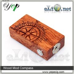 Compass / USA Wood Box Mod (Clone) - деревянный механический мод под 2 аккумулятора