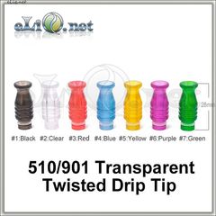 Twisted Drip Tip for 510/901 - дрип-тип, мундштук.