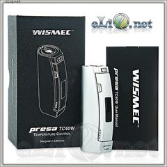 WISMEC Presa 40W TC box mod - мини боксмод-вариватт с температурным контролем.