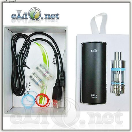 60W Eleaf iStick + Melo 2  - боксмод варивольт-вариватт Айстик + клиромайзер-танк. Набор