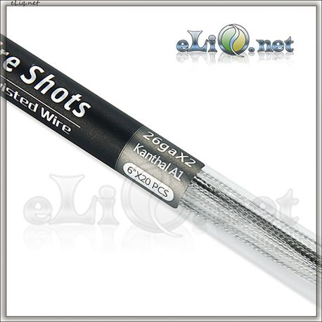 UD 20pcs Twisted Kanthal Wire Shots (0.3mm*3, 28ga) - Скрученная канталовая проволока.