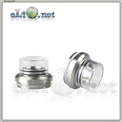 28mm Chuff Enuff drip tip (glass+ss) type E / Верхняя часть с дрип-типом для атомайзера