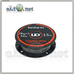 UD Clapton Kanthal  Wire (28ga х 2+32ga) - клэптон кантал.