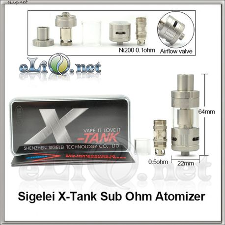 Sigelei X-Tank - Сабомный атомайзер.