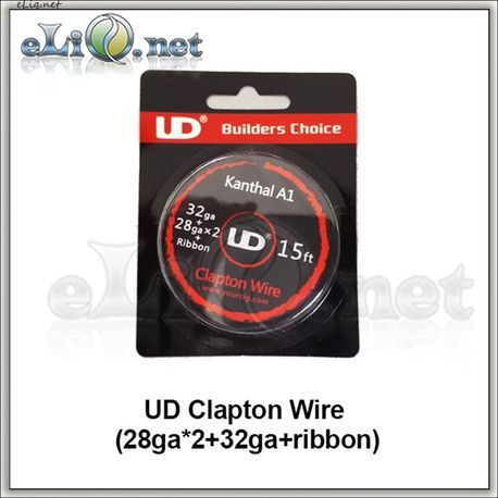 UD Clapton Kanthal  Wire (28ga*2+32ga+Ribbon) - клэптон кантал.