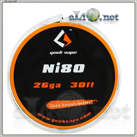 [GeekVape] 26ga, 0.4мм Нихром Ni80. 10м. 