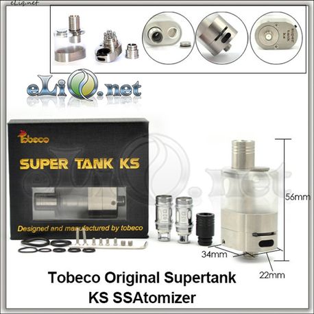 Tobeco Original Supertank KS - 7 ml - гибридный сабомный / обслуживаемый атомайзер.