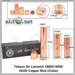 Tobeco Sir Lancelot 18650/18500/18350  Mechanical Mod. Механический мод, клон. 