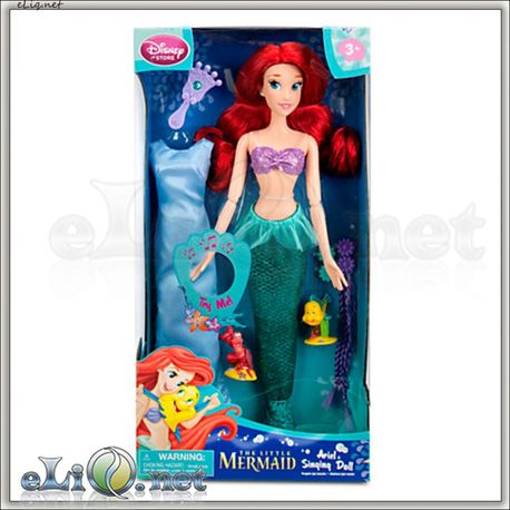 Поющая русалочка Ариэль с аксессуарами. Подарочный набор. Ariel. Disney 