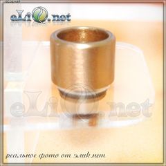 [510] Small Copper / Brass Drip Tip. Короткий медный / латунный дрип-тип.