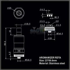 Steam Crave Aromamizer RDTA - обслуживаемый атомайзер-танк для дрипа. Аромамайзер. (6 мл, 2 стойки)