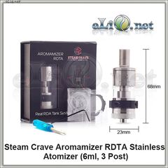 Steam Crave Aromamizer RDTA - обслуживаемый атомайзер-танк для дрипа. Аромамайзер. (6 мл, 3 стойки)