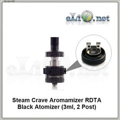 Steam Crave Aromamizer RDTA - обслуживаемый атомайзер-танк для дрипа. Аромамайзер. (3 мл, 2 стойки)