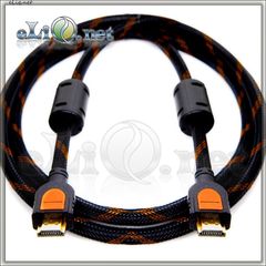 Кабель HDMI, 1080P, V1.4 (папа-папа). Поддержка 3D. Позолоченные разъемы. 2м.