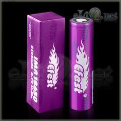 [40A] 2600mah Efest Purple IMR18650  - flat top - Высокотоковый аккумулятор, без защиты, с плоским верхом.