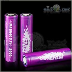[40A] 2600mah Efest Purple IMR18650  - flat top - Высокотоковый аккумулятор, без защиты, с плоским верхом.