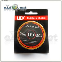 UD Titanium Wire (0.4mm, 26ga) - Титановая проволока. 10м.