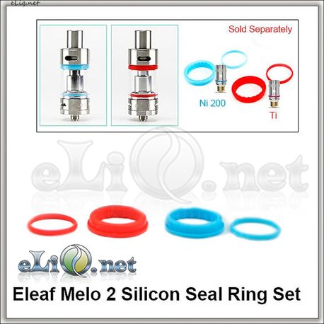 Цветные о-ринги на Eleaf Melo 2. Силиконовые уплотнительные колечки.