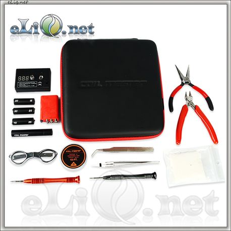 E-cig DIY Tool Accessories Kit V2 - большой набор инструментов + омметр + кейс.