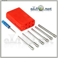 E-cig DIY Tool Accessories Kit V2 - большой набор инструментов + омметр + кейс.