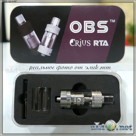 OBS Crius RTA - обслуживаемый атомайзер-танк. Криус. Оригинал.