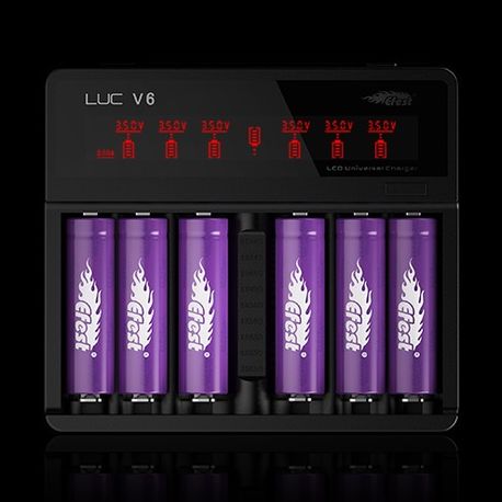 Efest LUC V6 2Amp/ Интеллектуальное цифровое зарядное устройство