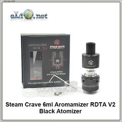 Steam Crave V2 Aromamizer RDTA - обслуживаемый атомайзер-танк для дрипа. Аромамайзер. (6 мл, 2 стойки)