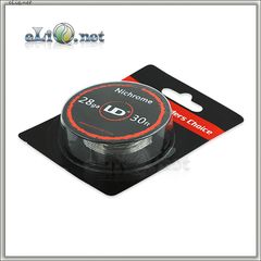 UD Nichrome (0.3mm, 28ga) - Нихром, катушка 10 м.