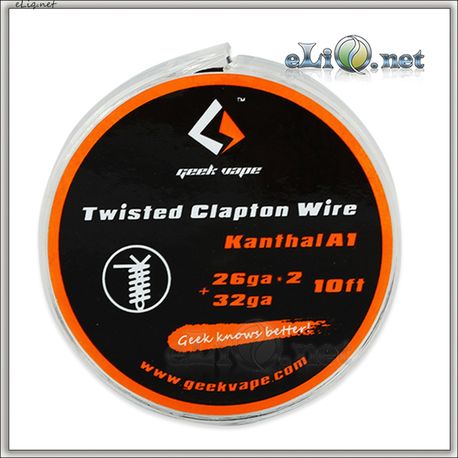[GeekVape] Twisted clapton (26GA*2 + 32GA) 10ft. Твистед клэптон кантал.