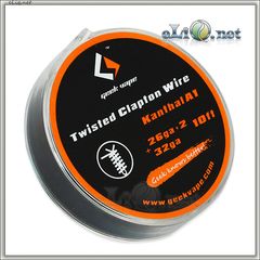 [GeekVape] Twisted clapton (26GA*2 + 32GA) 10ft. Твистед клэптон кантал.