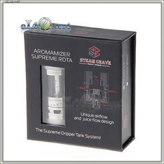 Steam Crave Aromamizer Supreme RDTA - обслуживаемый атомайзер-танк для дрипа. Аромамайзер. (7 мл, 2 стойки)