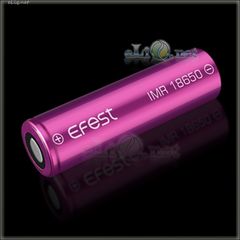 [35A] 3000mah Efest Purple IMR18650  - flat top - Высокотоковый аккумулятор, без защиты, с плоским верхом.