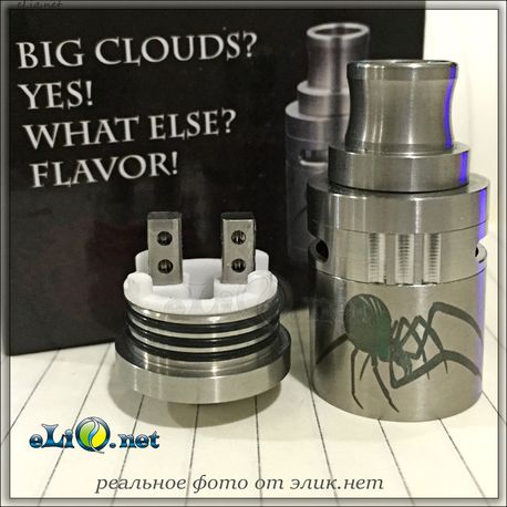 iCloudcig Black Widow RDA - обслуживаемый атомайзер для дрипа. Черная вдова.