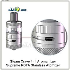 Steam Crave Aromamizer Supreme RDTA - обслуживаемый атомайзер-танк для дрипа. Аромамайзер. (4 мл, 2 стойки)