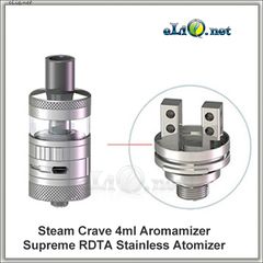 Steam Crave Aromamizer Supreme RDTA - обслуживаемый атомайзер-танк для дрипа. Аромамайзер. (4 мл, 2 стойки)