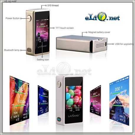 LAISIMO L3 200W box mod - вариватт с ТК и тачскрином.