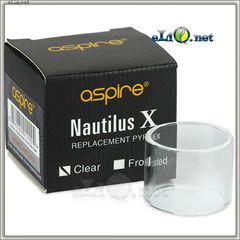 Прозрачная стеклянная колба на Aspire Nautilus X Cartomizer.  Наутилус Х.