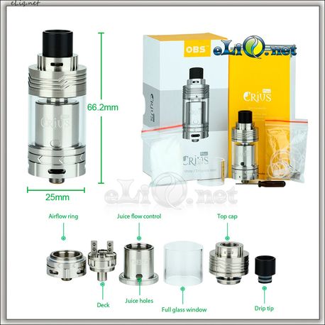 OBS Crius Plus RTA - обслуживаемый атомайзер-танк. Криус Плюс. Оригинал.