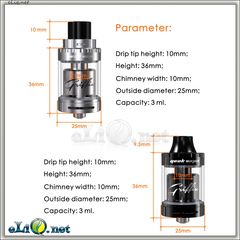 GeekVape Griffin 25 Mini RTA Tank - обслуживаемый атомайзер Гриффин 25 Мини. Оригинал.