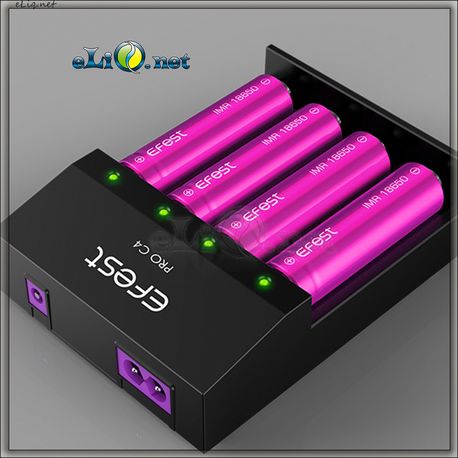 Efest Pro C4 Smart charger универсальное четырехслотовое зарядное устройство