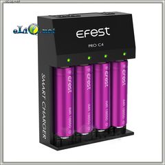 Efest Pro C4 Smart charger универсальное четырехслотовое зарядное устройство